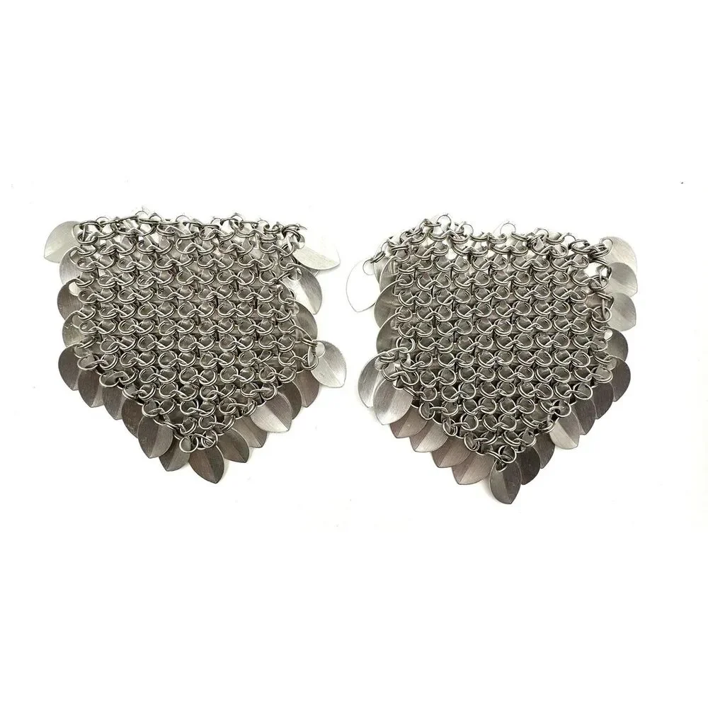 Scalemail Armor 2 Pcs Chainmail Dragon Art Supply Renaissance Gothic Handmade